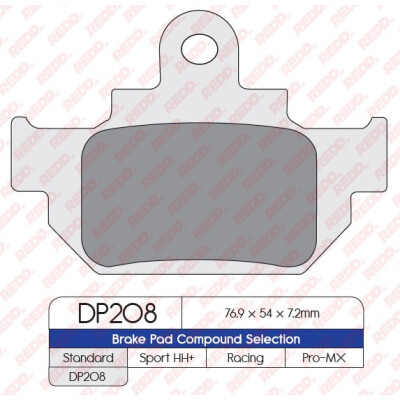 J. PASTILHA DE FREIO DP208