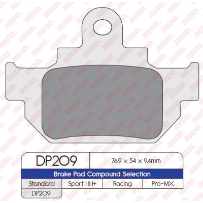 J. PASTILHA DE FREIO DP209