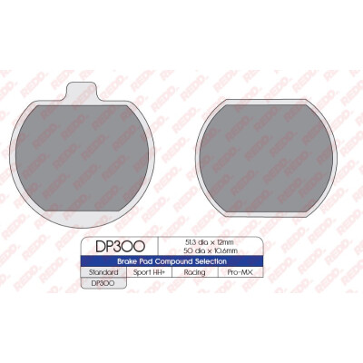 J. PASTILHA DE FREIO DP300