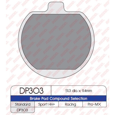 J. PASTILHA DE FREIO DP303