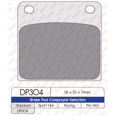 J. PASTILHA DE FREIO DP304