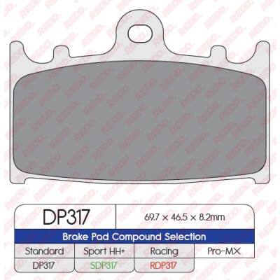 J. PASTILHA DE FREIO DP317
