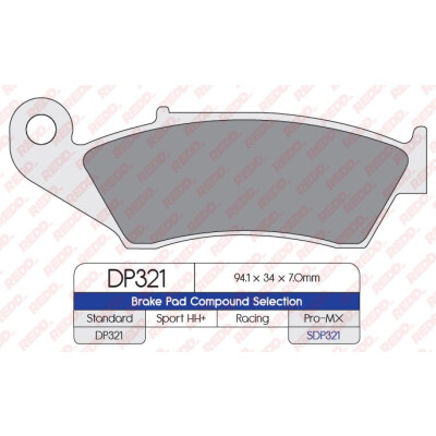 J. PASTILHA DE FREIO DP321