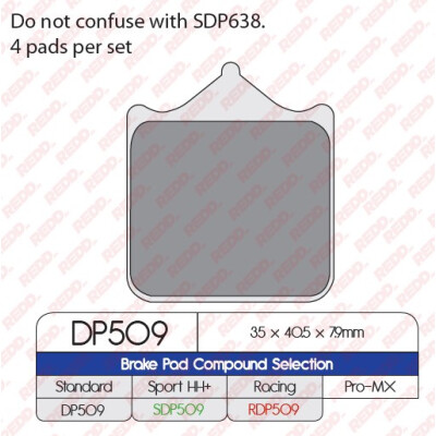 J. PASTILHA DE FREIO DP509