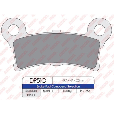 J. PASTILHA DE FREIO DP510