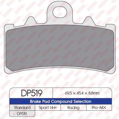 J. PASTILHA DE FREIO DP519