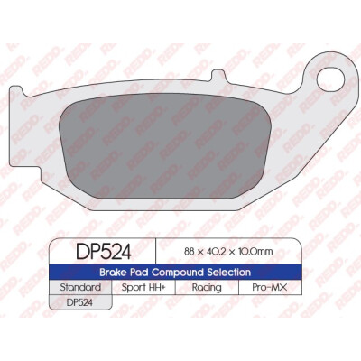 J. PASTILHA DE FREIO DP524