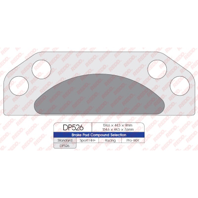 J. PASTILHA DE FREIO DP526