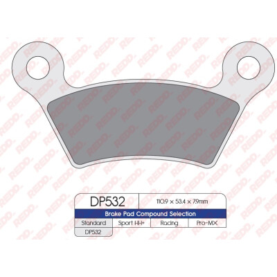 J. PASTILHA DE FREIO DP532