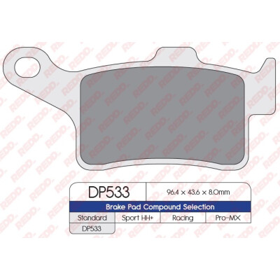 J. PASTILHA DE FREIO DP533