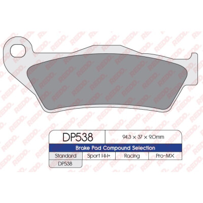 J. PASTILHA DE FREIO DP538