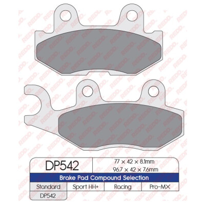 J. PASTILHA DE FREIO DP542