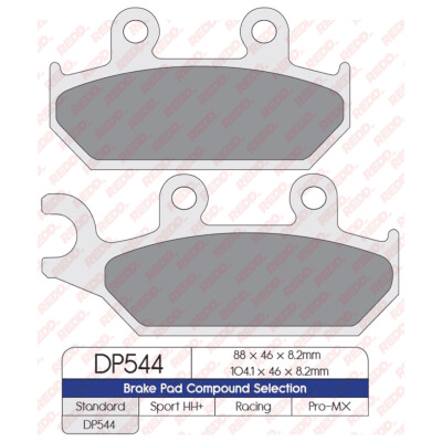 J. PASTILHA DE FREIO DP544