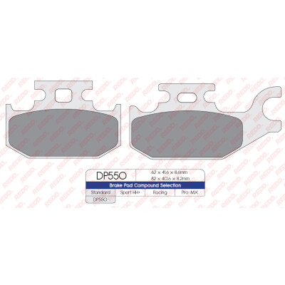 J. PASTILHA DE FREIO DP550