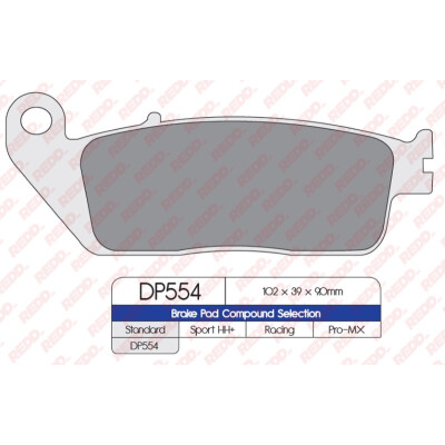 J. PASTILHA DE FREIO DP554