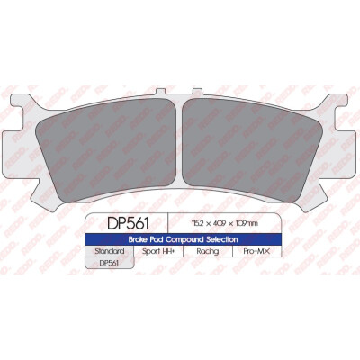 J. PASTILHA DE FREIO DP561