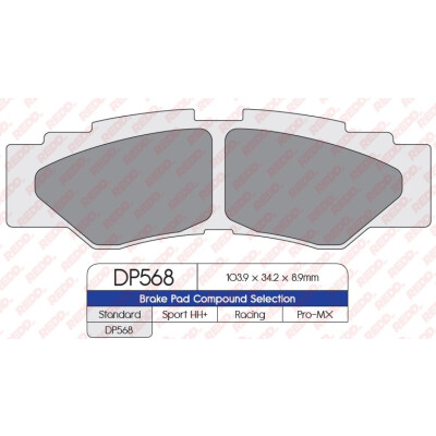 J. PASTILHA DE FREIO DP568