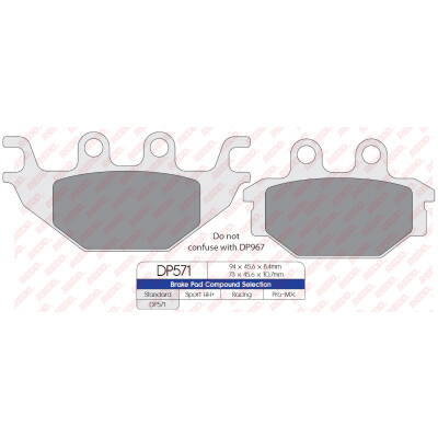J. PASTILHA DE FREIO DP571