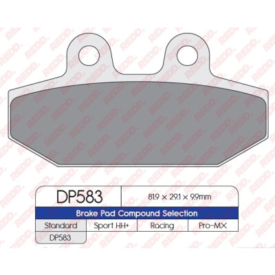J. PASTILHA DE FREIO DP583