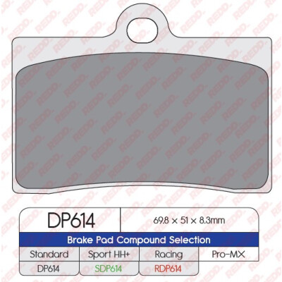J. PASTILHA DE FREIO DP614