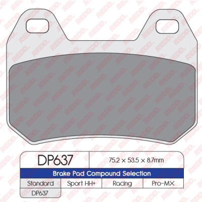 J. PASTILHA DE FREIO DP637