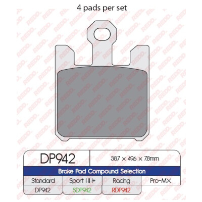 J. PASTILHA DE FREIO DP942