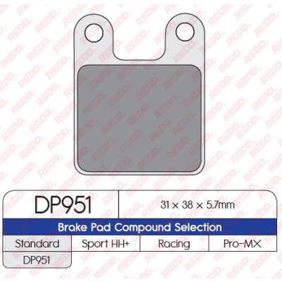 J. PASTILHA DE FREIO DP951