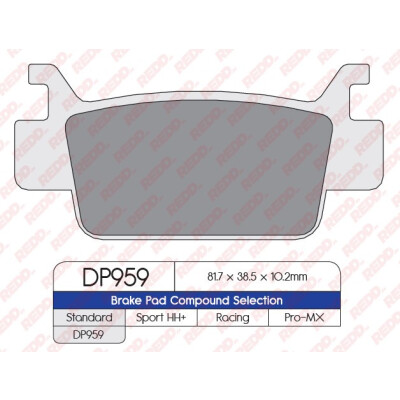 J. PASTILHA DE FREIO DP959