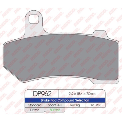 J. PASTILHA DE FREIO DP962