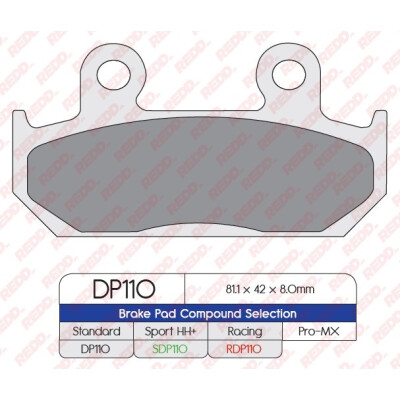 J. PASTILHA DE FREIO RDP110