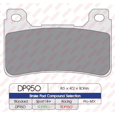 J. PASTILHA DE FREIO RDP950