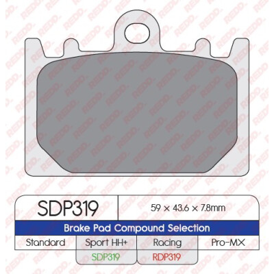 J. PASTILHA DE FREIO SDP319HH+