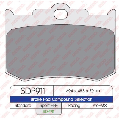 PASTILHA DE FREIO J.SDP911HH+