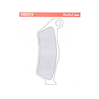 PASTILHA DE FREIO J.FDB2018P FERODO