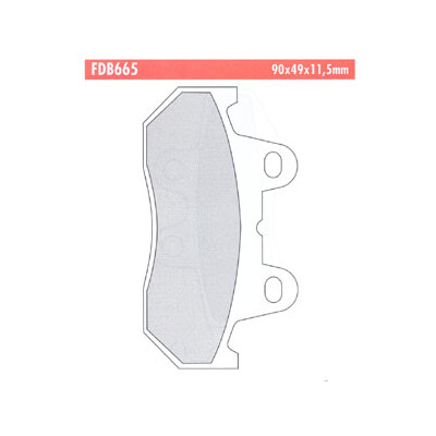 PASTILHA DE FREIO J. FERODO FDB665ST