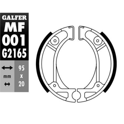 SAPATA DE FREIO MF-001 GALFER