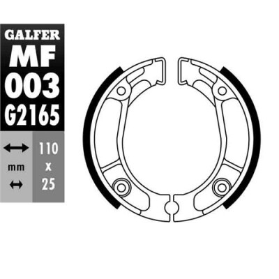 SAPATA DE FREIO MF-003 GALFER