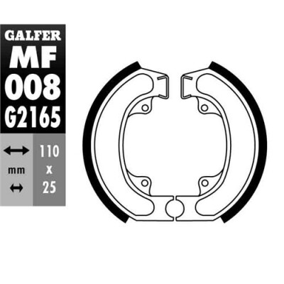 SAPATA DE FREIO MF-008 GALFER