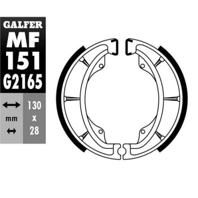 SAPATA DE FREIO MF-151 GALFER