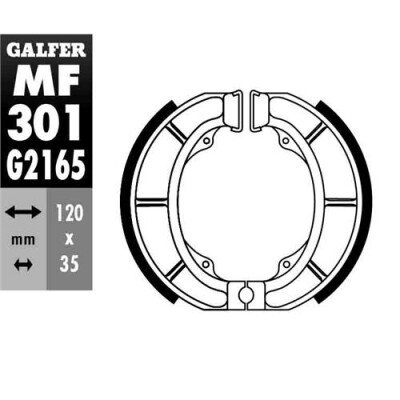SAPATA DE FREIO MF-301 GALFER