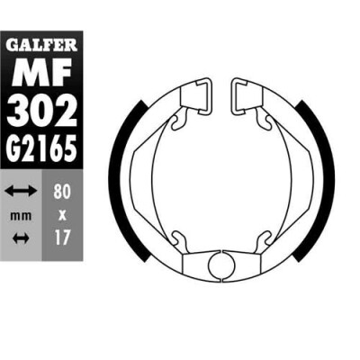 SAPATA DE FREIO MF-302 GALFER