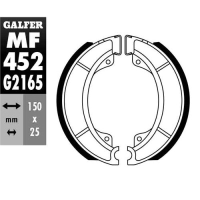 SAPATA DE FREIO MF-452 GALFER