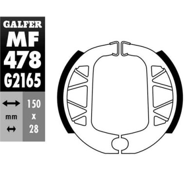 SAPATA DE FREIO MF-478 GALFER