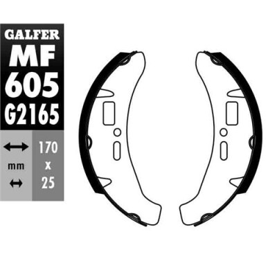 SAPATA DE FREIO MF-605 GALFER
