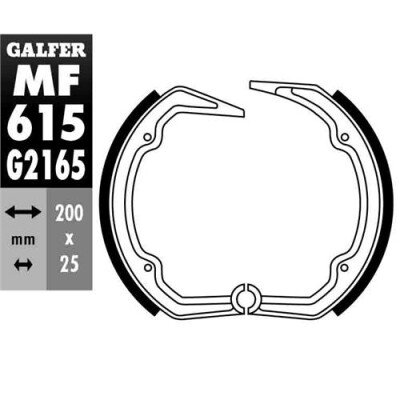 SAPATA DE FREIO MF-615 GALFER