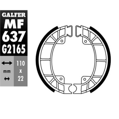 SAPATA DE FREIO MF-637 GALFER