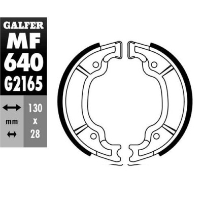 SAPATA DE FREIO MF-640 GALFER