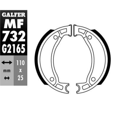 SAPATA DE FREIO MF-732 GALFER