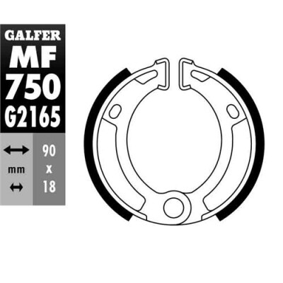 SAPATA DE FREIO MF-750 GALFER