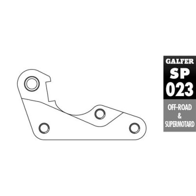 SUPORTE DE PINÇA DE MOTOR YAMAHA YZ F 08 270 GALFER
